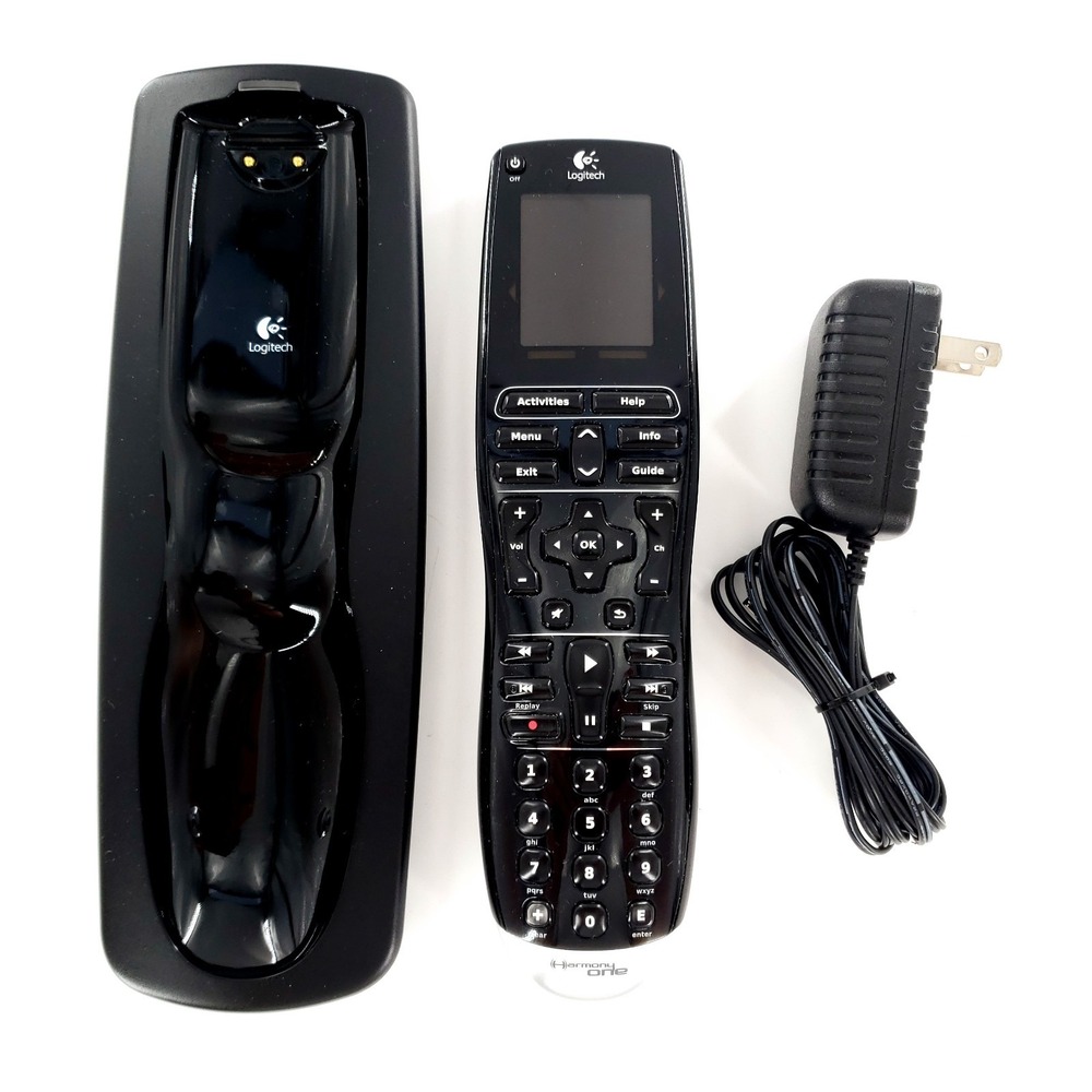 Logitech Harmony One 815-000037 R-IY17 Remote Control w/ Dock & Power Adapter